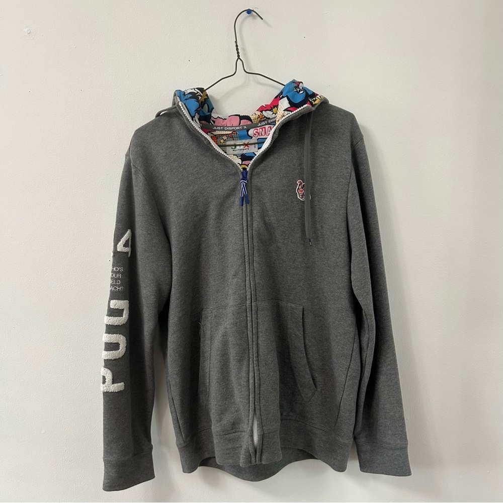 Gray Zip-Up Hoodie